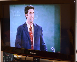 One of my favorite episodes, where Ross does the British accent as a professor, "ELLO RACHEL!"
