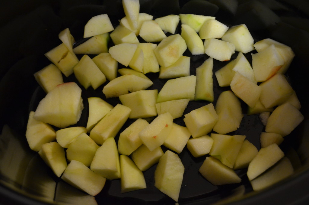 Peeled apples