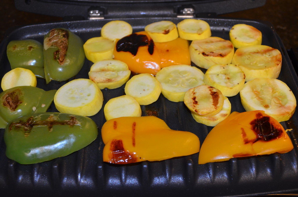 Grilled peppers and squash. The squash was so sweet!