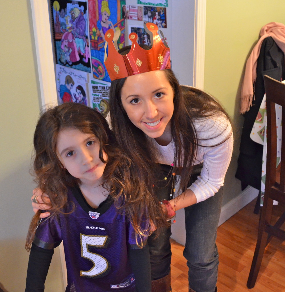 Rocking the ravens jersey!