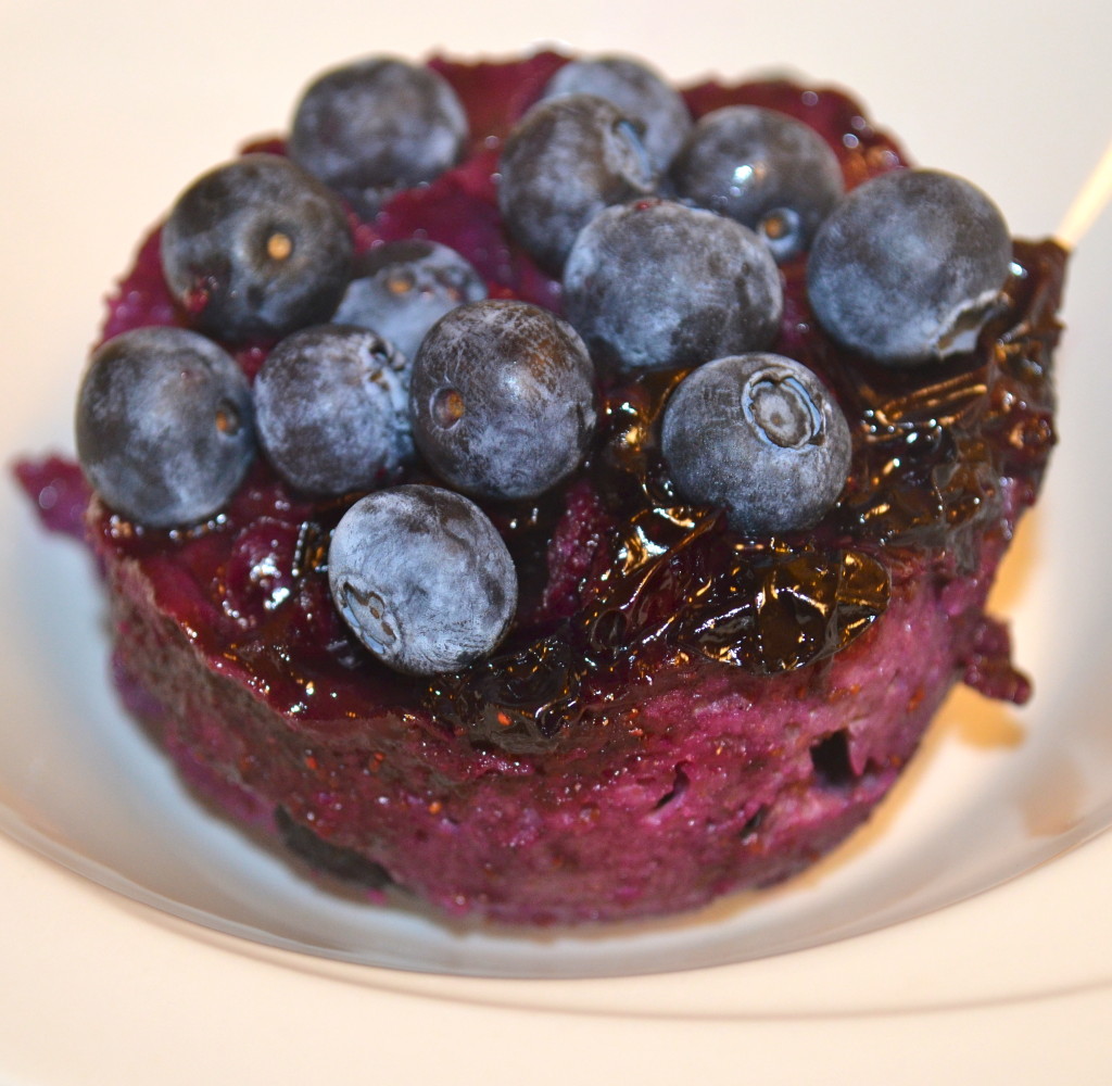 Quick Blueberry Muffin Cake. HEY! RAVENS PURPLE!!! :)