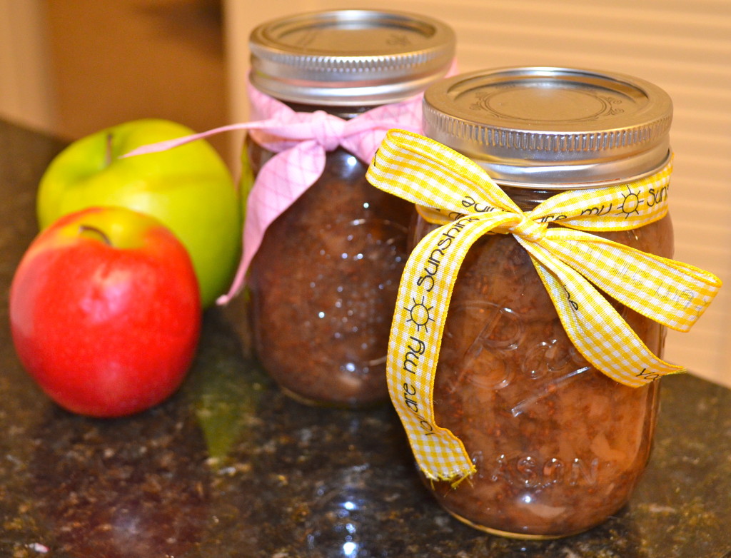 Homemade clean eating Chia Apple Butter