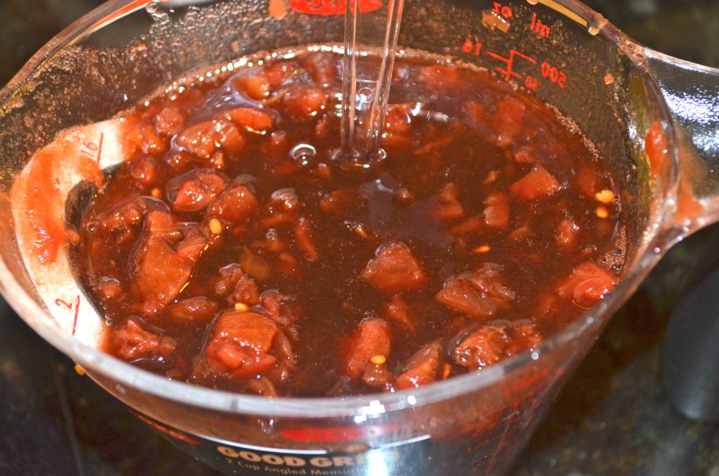 The cherry marinade