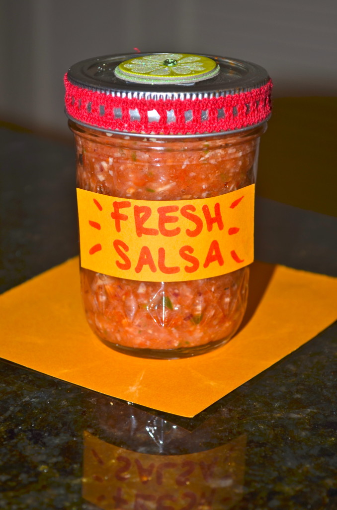 Fresh Salsa! And little decorations on clearance at Michaels :)