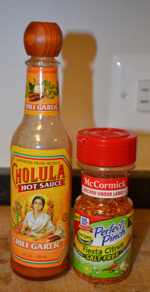 This Fiesta spice is really good! Salt free. The cholula is my favorite and I put it on everything. It's "clean" too 
