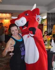 Me and the laughing cow! Not the best picture...
