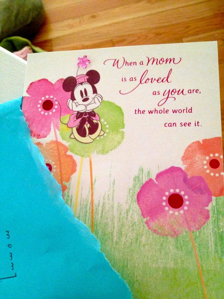 Minnie card! Super appropriate 