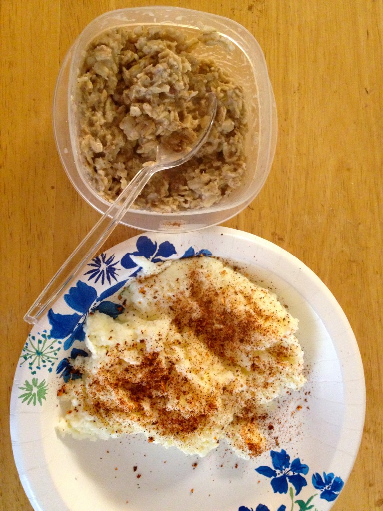 Overnight oats and egg whites with Ms. Dash!