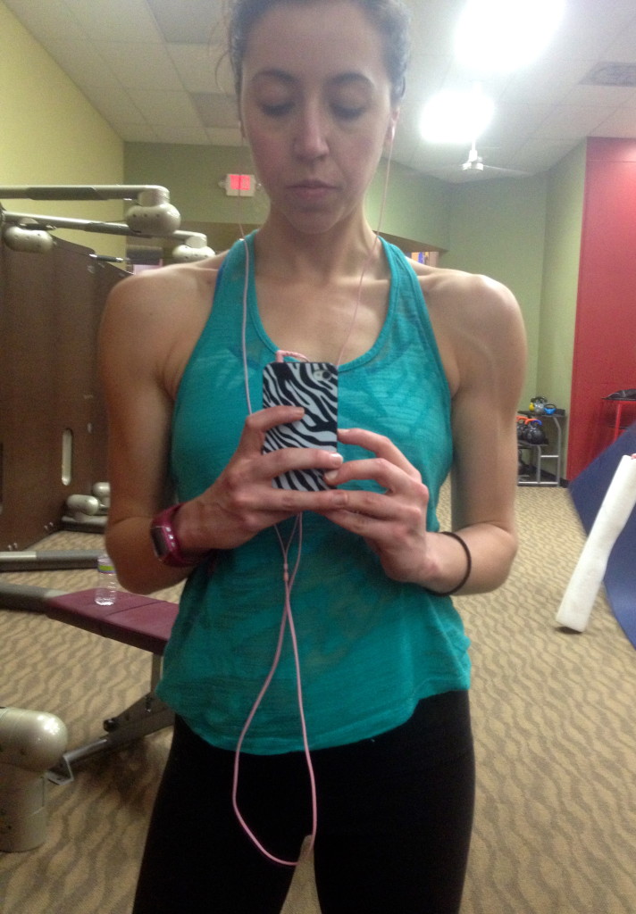 Look at those shoulders from yesterday. woo
