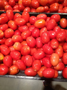 This isn't really a find, more beautiful glossy tomatoes! I am not big on tomatoes plain, but I bought some of these to make a salsa with!