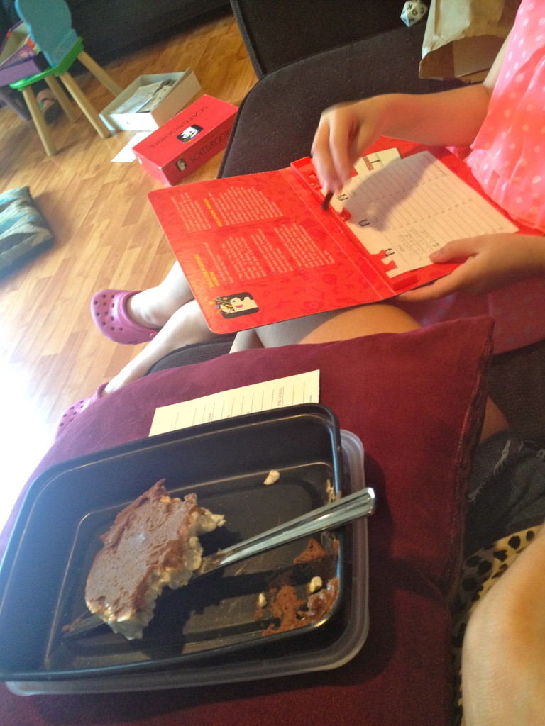 Rice cake and scattergories 