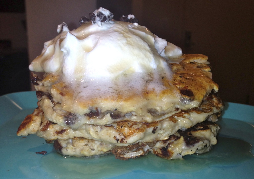 choco chip cookie dough pancakes2