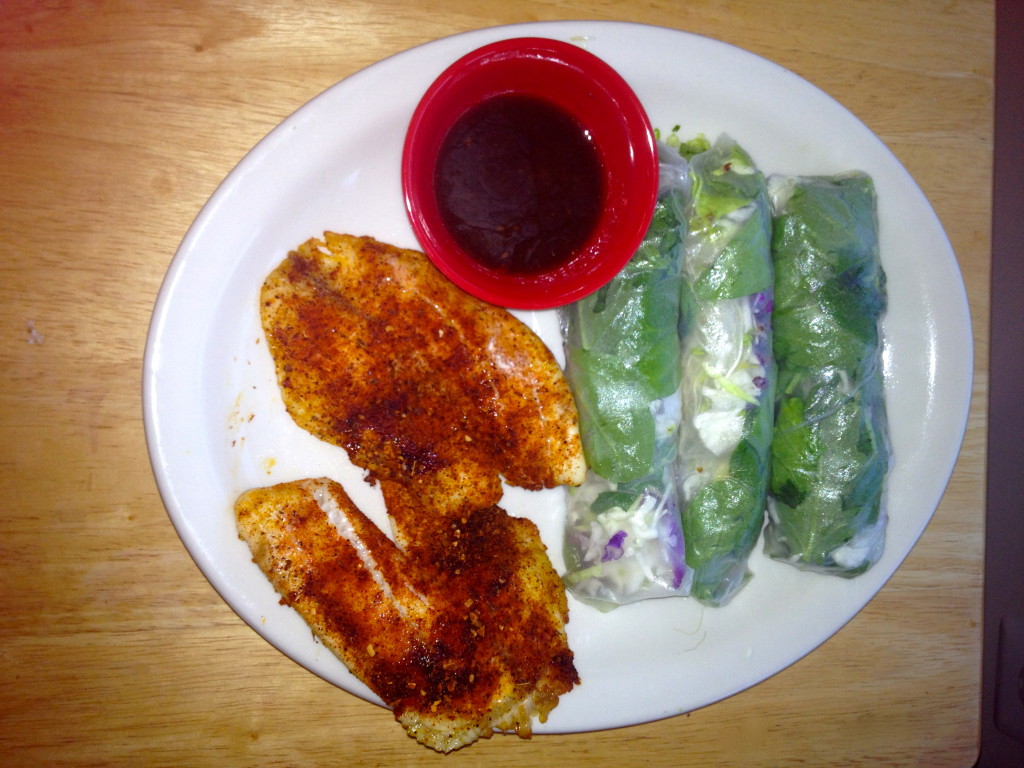 tilapia and wraps