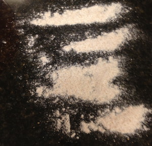 Flour sprinkled