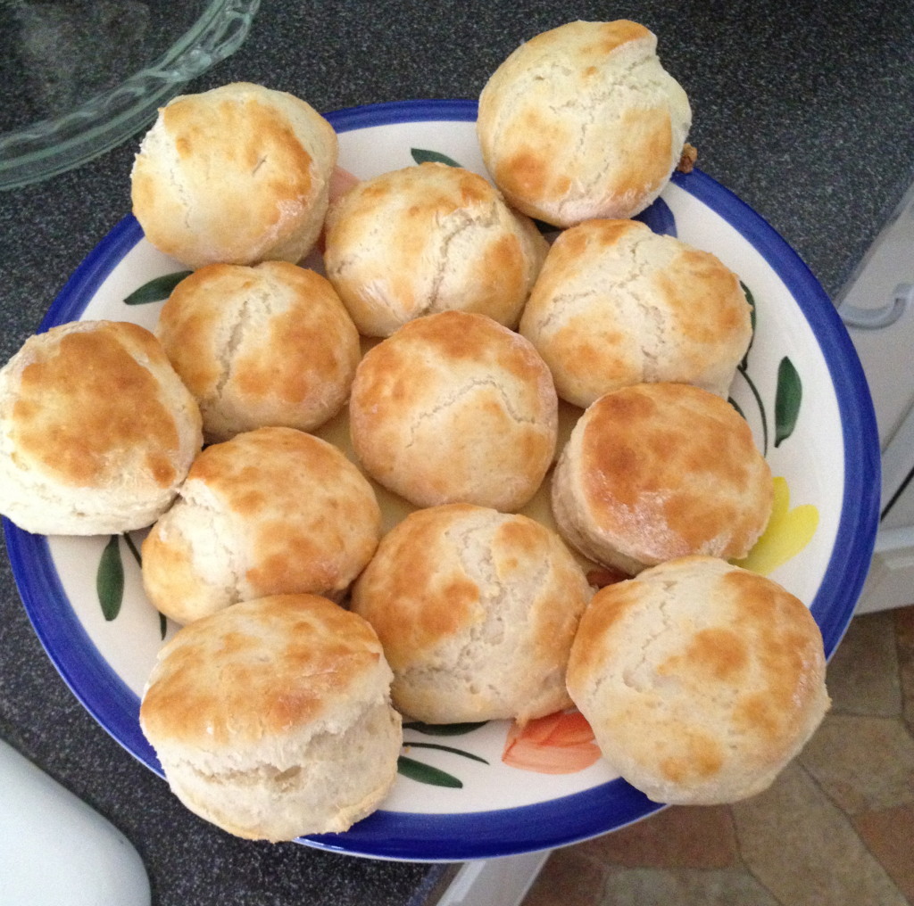 Oh my goodness... homemade biscuits! Skinny Minnie's weakness!