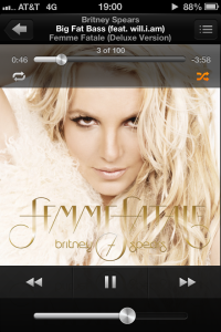 100 songs of Britney Spears on my iPod? Wow... 