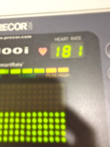 Yep, that was really my heart rate, used my heart rate monitor again!