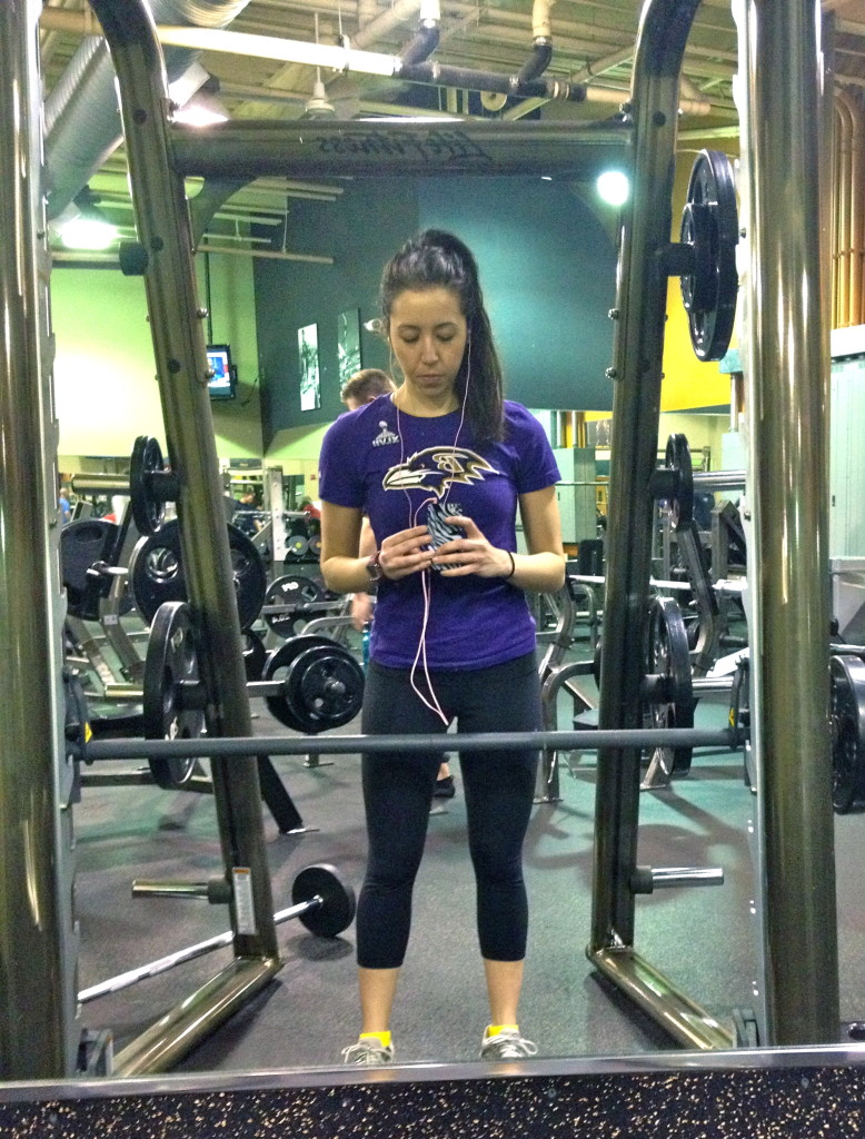 My home away from home... the smith machine! Not just for squats :)