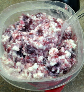 Love my cottage cheese and jam!