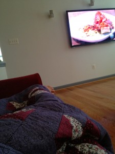 Watching food shows, typical!