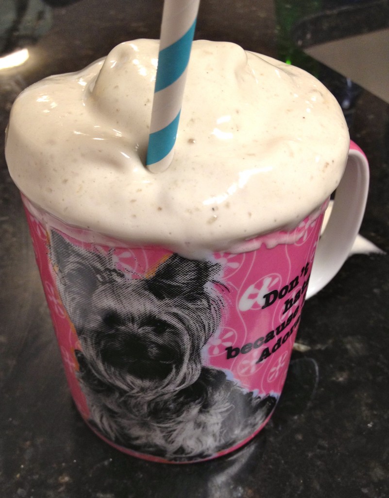 Another fluffy shake!