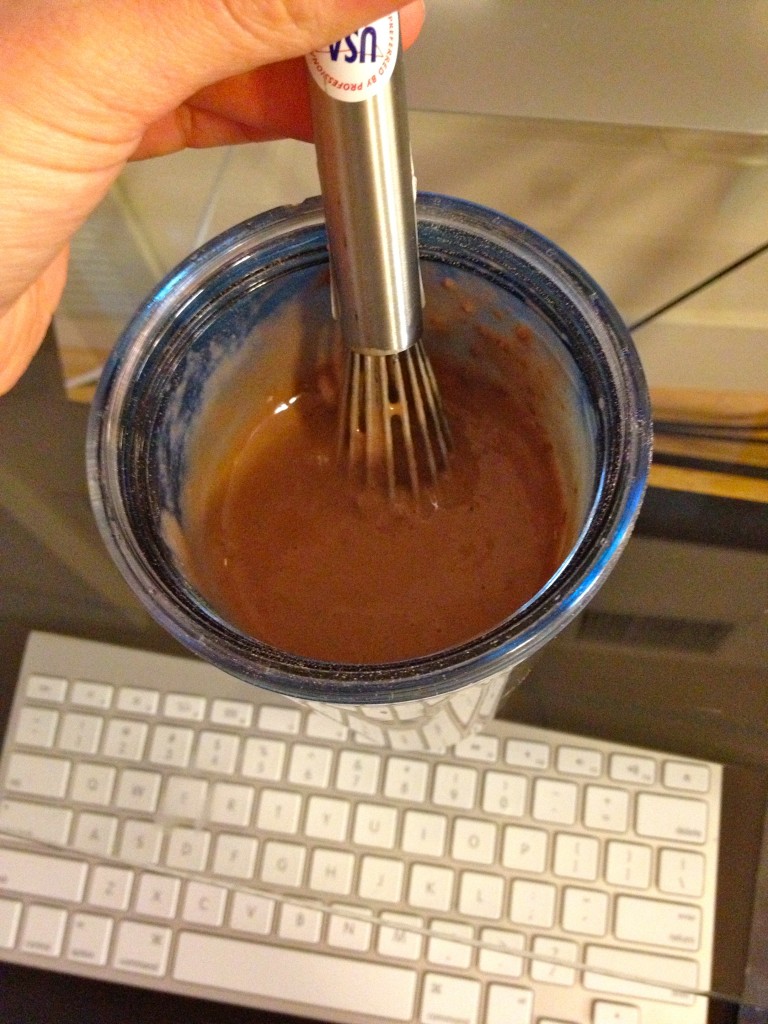 I mixed with my new mini whisk. I will end up making lots of recipes with the casein, so come back for that!