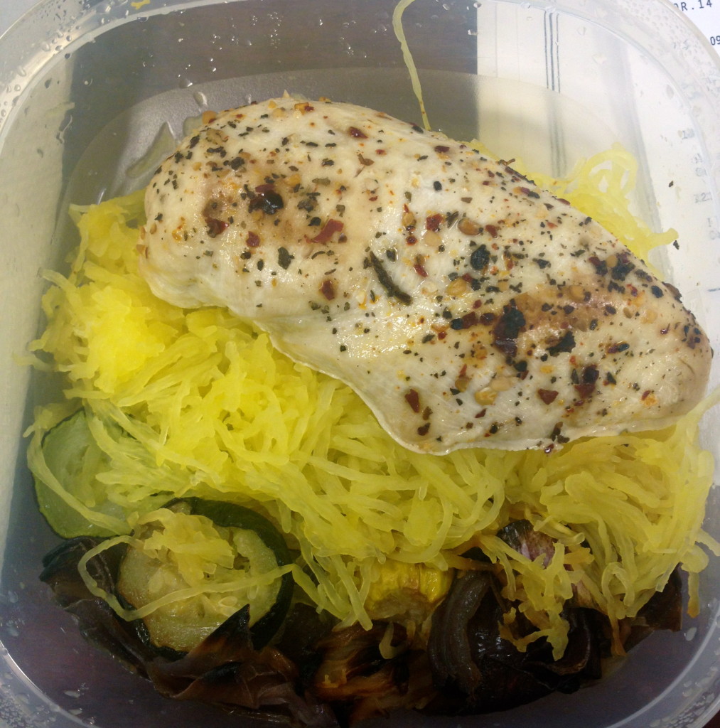 I absolutely love spaghetti squash. It's filling and low in cals and carbs!